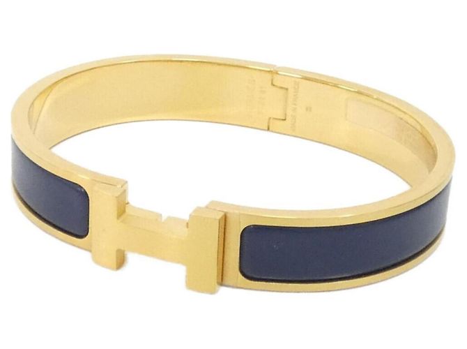 Hermès Pulseira Hermes Click H Charm Azul