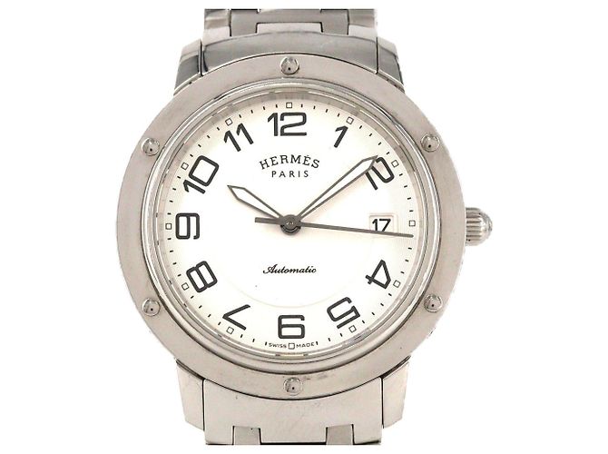 Hermès Relógio automático Hermes Clipper Classic CP2.810 em aço inoxidável