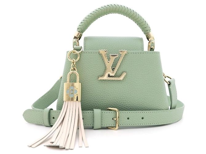 Louis Vuitton Mini Capucines Crafty Édition Limitée Vert Jade M15157 Vert clair