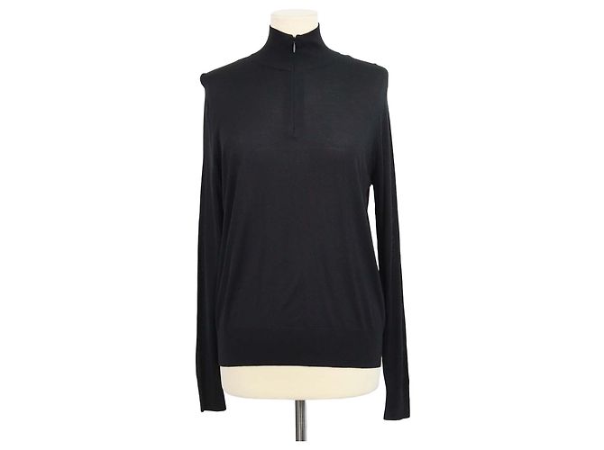 The Row Kimbo Strick-Rollkragen-Top Schwarz