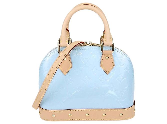 Sac Louis Vuitton Sky Monogram Vernis Alma BB Bleu