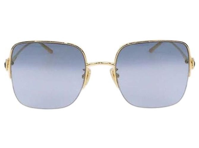Boucheron Gold.Blue Gradient Serpent Boheme Square Sunglasses Golden