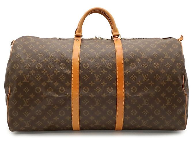 Sac Boston Louis Vuitton Monogram Keepall 60 Marron Monogramme