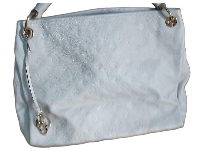 Borsa Louis Vuitton in pelle bianca Bianco