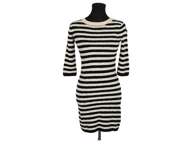 Vestido Alexandra Golovanoff de algodón beige