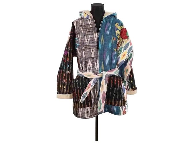 Autre Marque Monoki Wollmantel mehrfarbig Mehrfarben