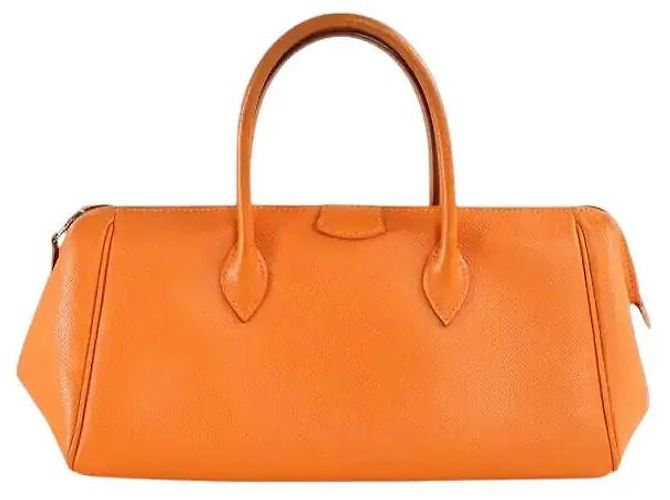 Hermès Bolsa de mão Paris-Bombay laranja