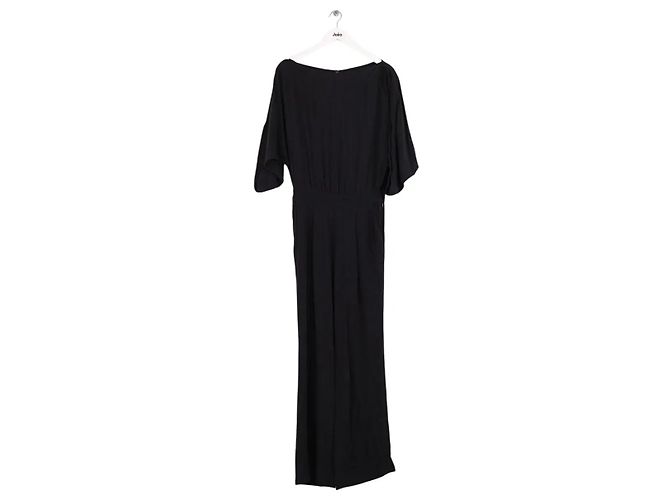 Mono negro de viscosa Diane Von Furstenberg