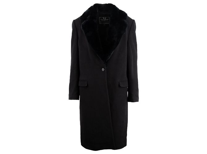 Autre Marque Unconditional London schwarzer Mantel