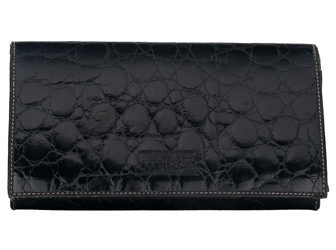 Cartera Gianfranco Ferré de cocodrilo negro
