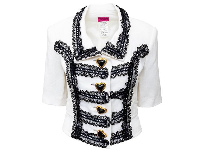 Giacca stringata Christian Lacroix Bianco