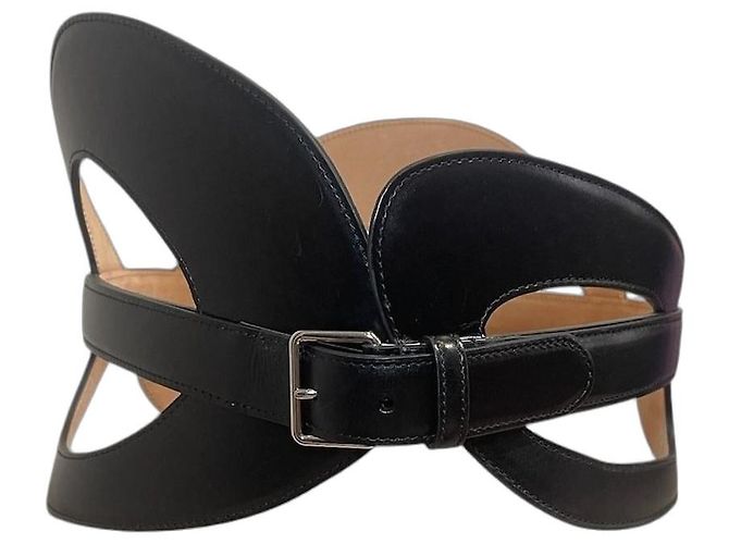 Cinturón Alexander McQueen negro T.85