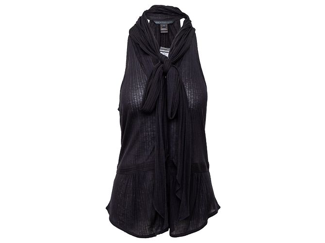Marc by Marc Jacobs geripptes Top Schwarz