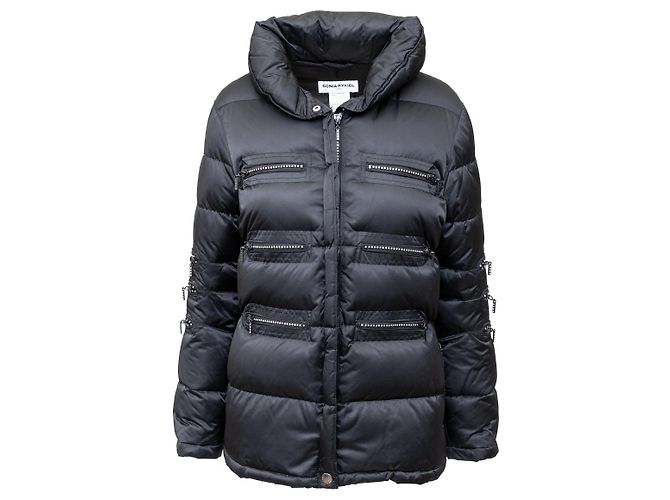 Giacca in Piumino Sonia Rykiel con Zip Nero