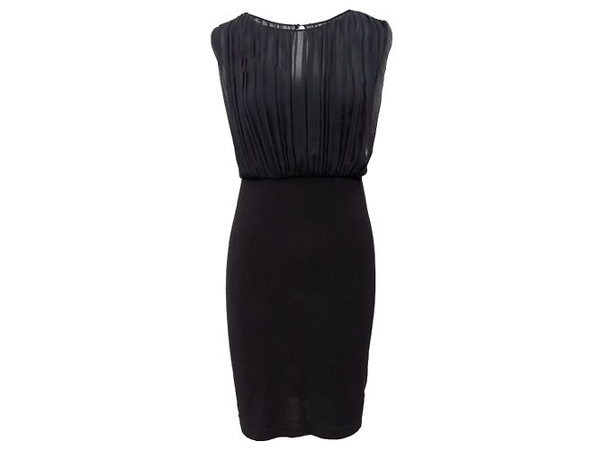 Plisseekleid Alice + Olivia Schwarz
