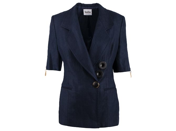 Autre Marque Baila Blue Cotton Jacket