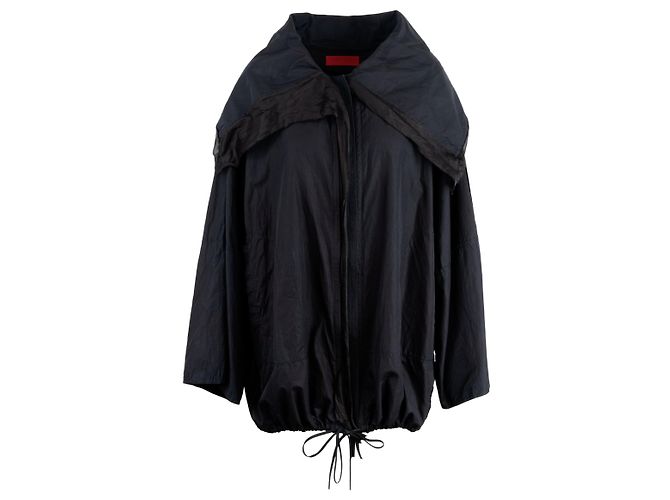Autre Marque Giacca in organza di seta nera Diliborio Nero