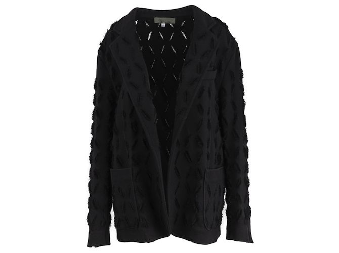 Autre Marque Diliborio Blazer Jacke aus Schwarzer Baumwolle