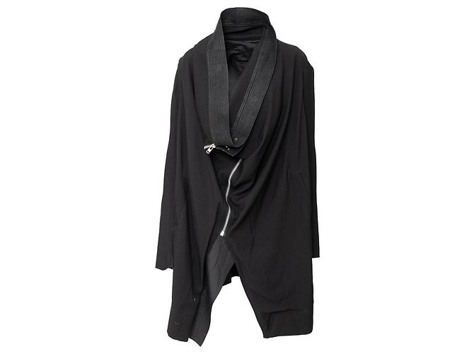Rick Owens Asymmetrische Jacke Schwarz