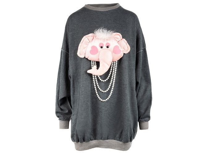Autre Marque Happenings Sweatshirt mit abnehmbarem Dekor