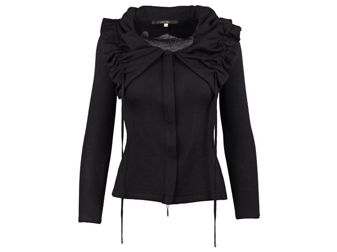 Autre Marque Pull Terre Alte à volants Noir
