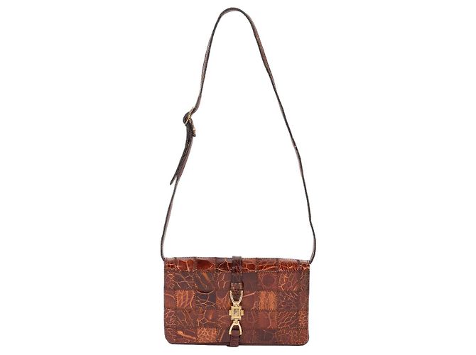 Autre Marque Borsa in pelle marrone Collection Privée