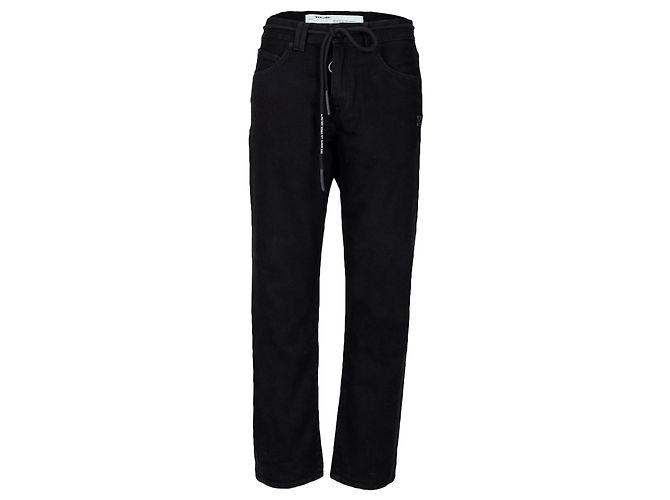 Off White Off-White Main Label Jeans Schwarz