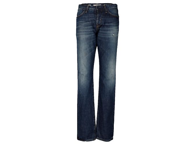 Autre Marque 2 Blaue Jeans aus Baumwolle Regular Fit Herren