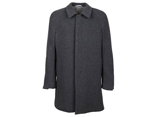 Autre Marque Grauer Mantel aus Techno-Wolle