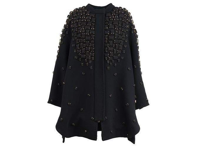 Autre Marque Chaqueta capa adornada Diliborio Negro