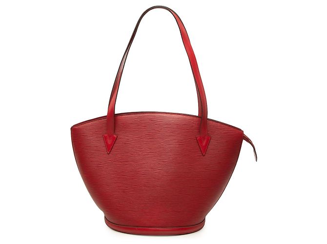 Borsa a tracolla Louis Vuitton Epi Saint Jacques GM rossa con tracolla lunga Rosso