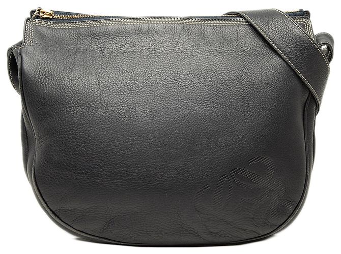 Borsa a tracolla Anagram in pelle nera LOEWE Nero