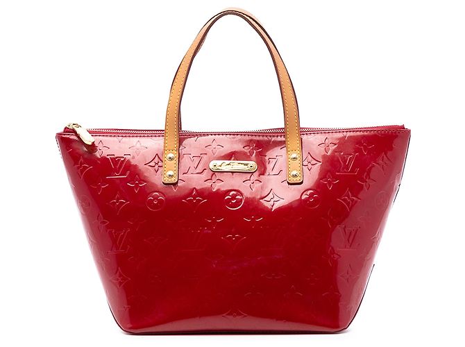Bolso Louis Vuitton Monogram Vernis Bellevue PM rojo Roja