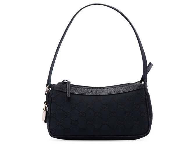 Borsa a tracolla Gucci GG Canvas nera Nero