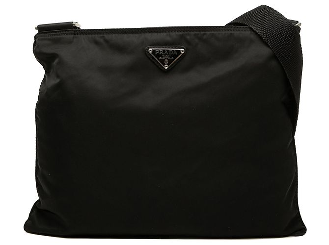 Sac crossbody Prada Tessuto noir avec fermeture éclair