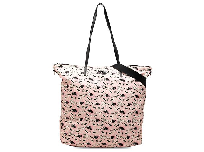 Bolso tote Prada Tessuto Stampato rosa
