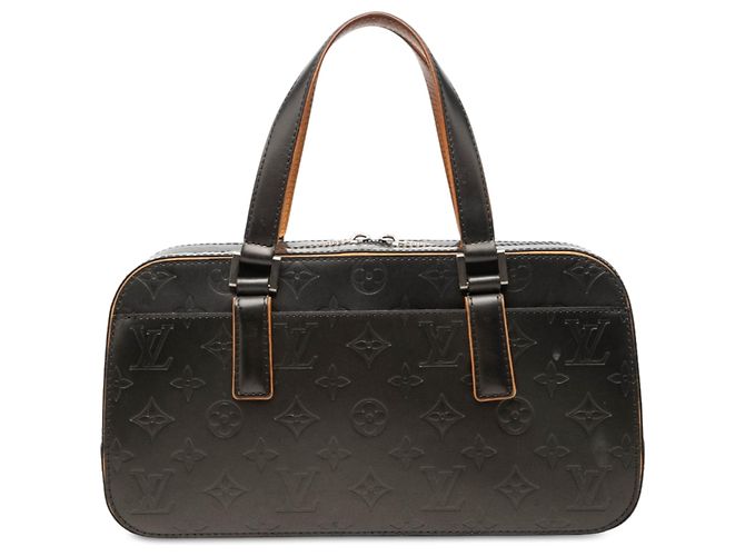 Louis Vuitton Monogram Mat Shelton Handtasche Grau