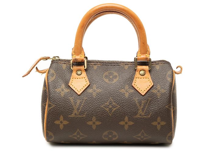 Bolsa Nano Speedy Monogram Louis Vuitton Castanha Marrom