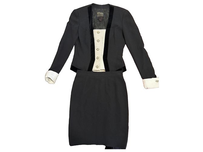 Completo gonna e giacca Escada Couture Nero