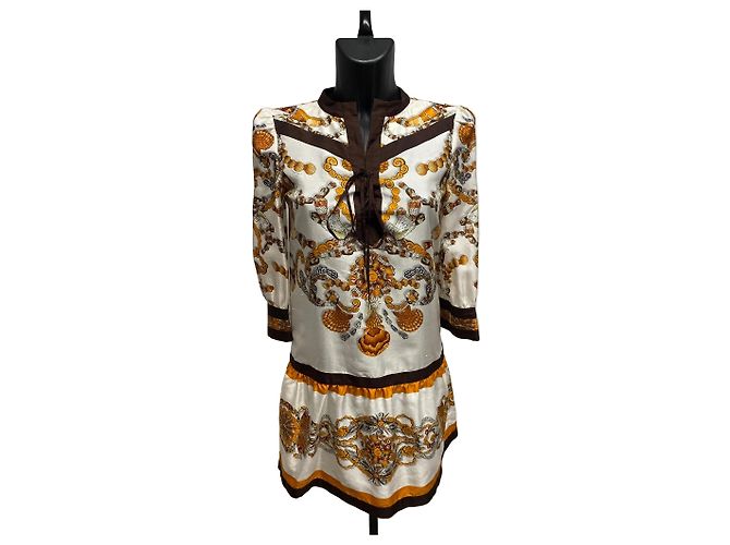 Vestido curto de seda com estampado de conchas Gucci – Size IT 40