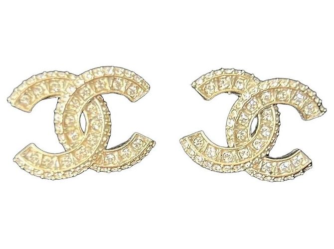 Orecchini Chanel CC D'oro Silver hardware