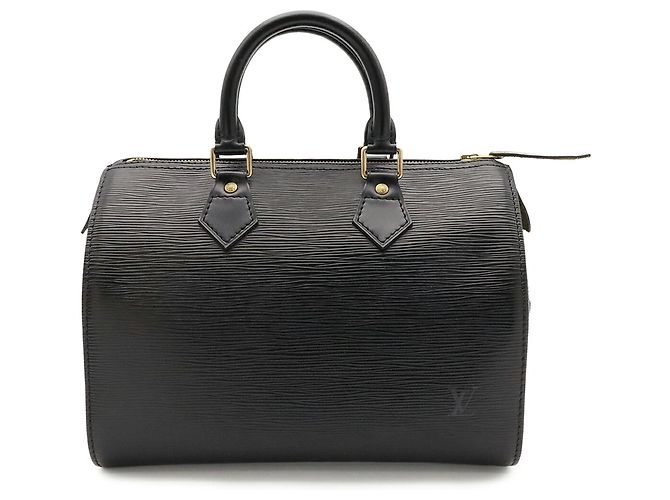 Sac à main Louis Vuitton Epi Speedy 25 Noir