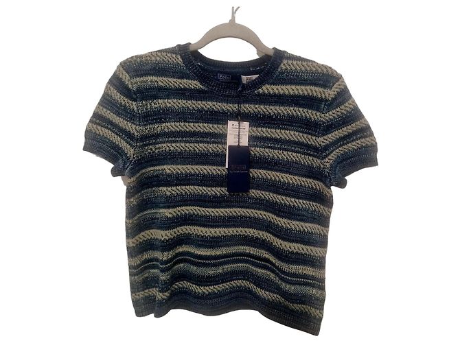 Polo Ralph Lauren Baumwollpullover in Blau und Ecru Weiß Roh