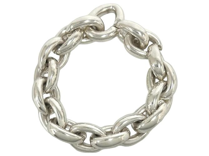 Hermès Hermes Acrobat GM 17-Link Charm Bracelet Silvery