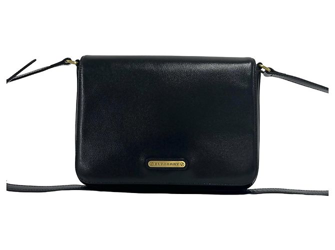Borsa a tracolla Burberry in pelle nera Nero