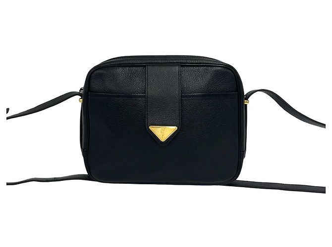 Borsa a tracolla in pelle nera Yves Saint Laurent Nero