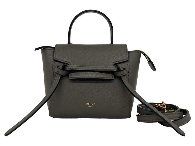 Céline Celine Pico Leather Belt Bag Brown