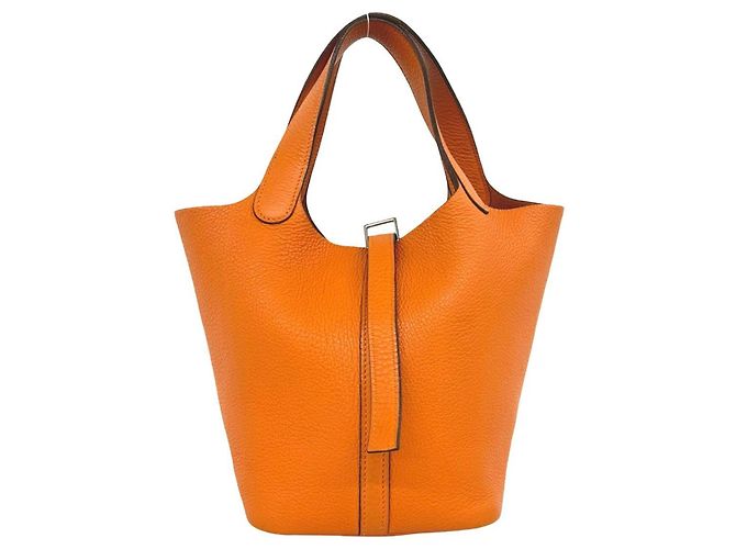 Hermès Hermes Picotin PM Mini Tote Bag Orange