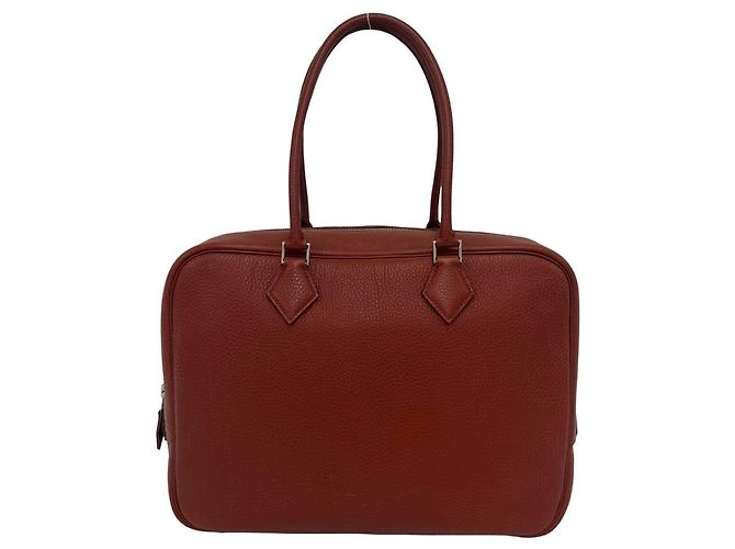 Hermès Bolsa HERMES Plume 32 em couro Togo Marrom
