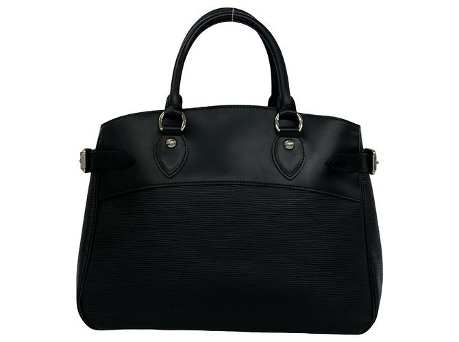 Sac à main cabas Louis Vuitton Passy PM en cuir Epi Noir